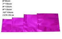DHL 2500PcsLot plusieurs tailles violet Mylar feuille alimentaire pochettes de stockage ouvert haut thermoscellable collations café poudre sacs d'emballage9959452