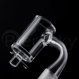 DHL !!! 25 mmod fumant en quartz en quartz enail banger avec clip de retenue métal