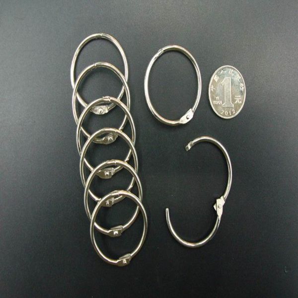 Anillos divididos de Metal de 30mm, carpeta de anillas en diseño dividido con bisagras para el hogar para la oficina, álbumes de recortes, artesanías, álbumes, anillo de libro de encuadernación