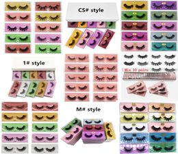 DHL 3D vision des cils 5d 6d cils fausses 10 cils 10 cils de style cils en plein air cils pour les yeux par la fibre chimique6641438