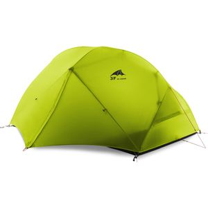 3F UL GEAR Tente de camping pour 2 personnes 210T / 15D Tissu en silicone léger à double couche