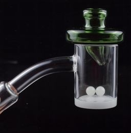 DHL 4 mm Opaque Bas 10 mm femelle 14mm quartz mâle adaptateur en verre 18mm Banger ongles domeless avec couleur Carb Cap Terp perle Insérer