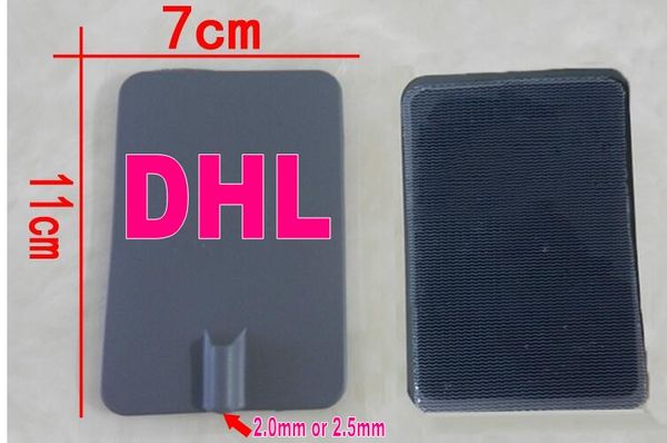 dhl 7 * 11 cm Gran electrodo TENS Larga vida Goma de silicona Pin Tipo Almohadillas de gel