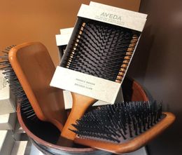 DHL Een topkwaliteit Aveda Paddle Brush Brosse Club Massage Hairbush Comb Prevent Trichomadesis Hair Sac Massager5623630