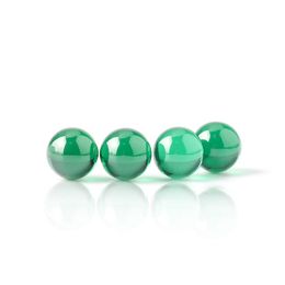 Accessori DHL 4mm 6mm Green Emerald Smoking Terp Perle Inserto di perle rotonde Per quarzo Banger Chiodi Bong di acqua di vetro Dab Rigs Tubi