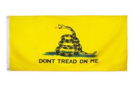 DHL Americal Flags America Stars and Stripes Flags USA Presidential 90x150cm Traad niet op mij Tea Party Rattle Snake Gadsden Flag3269560