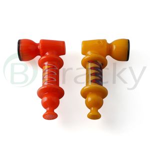 DHL!!! Beracky 4,7 inch Amerikaanse kleur glazen hamer pijpen lepel pijp rookaccessoires bedwelmende glazen kleurrijke accessoires