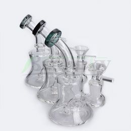 DHL !!! Tubos 14mm Beracky 5.5inch Vaso de agua Bongs Con Free Glass Bowl Embriagador Vaso Bong Dab plataformas petrolíferas del vidrio de agua Bong Recycler