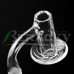 DHL !!! Beracky Full Weld Passed Fumar Biselado Biselado Cuarzo Blender Banger Diamond Bucket Masculino Femenino Femenino Clavos sin fisuras para glass Agua Bongs Dab Rigs Tubos