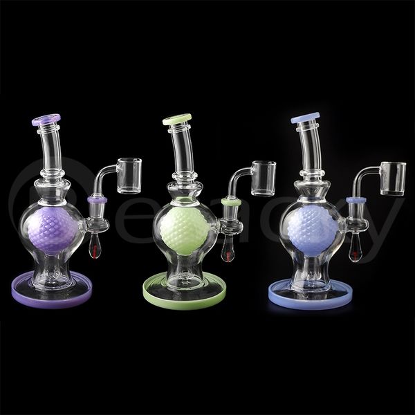 DHL !! Beracky verre eau bangs 7.8 pouces narguilés avec 25mmOD bord biseauté Quartz Banger clous pour fumer du tabac Dab Rigs Heady Oil Rig