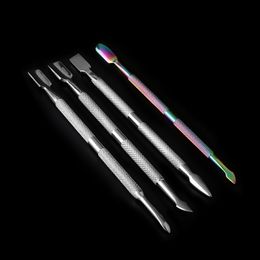 DHL !!! Beracky Two Styles Rainbow Rvs Roken Dabber Tool Heady Titanium DAB Tools voor Quartz Banger Nagels Glas Water Bongs Olierouts