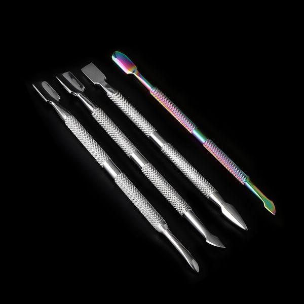 DHL !!! Beracky Dos estilos Arco iris Acero inoxidable Fumar Dabber Tool Heady Titanium DAB Herramientas para Cuarzo Banger Nails Vidrio Agua Bongs Plataformas petroleras