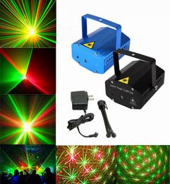 DHL Black Mini Projector Red Green DJ Disco Light Stage Xmas Party Laser Lighting Show LDBK1762774