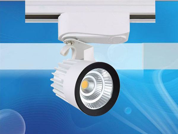 DHL CE RoHS Luces LED Venta al por mayor 15W COB Led Track Light Spot Lámpara de pared Seguimiento Soptlight AC 85-265V Led iluminación interior LLFA