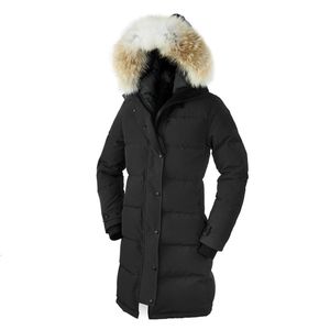 Classique femmes Rossclair Parka haute qualité longue à capuche fourrure de loup mode chaud doudoune extérieur chaud manteau XS-XXL