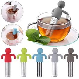 DHL Creative Tea Infuser Colador Tamiz Infusores de acero inoxidable Teaware Bolsas de té Filtro de hojas Difusor Infusor Accesorios de cocina F0526Q17