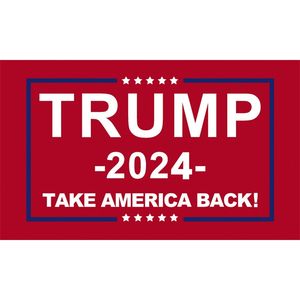 dhl Drapeaux Donald Trump 3x5 pieds 150 * 90cm 2024 Re-Elect Take America Back Flag avec œillets en laiton Bannière de décoration intérieure extérieure patriotique