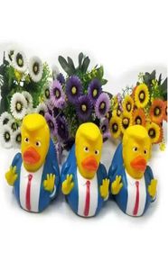 DHL Duck Bath Toy Novely Items PVC Trump Ducks Shower Floating Us President Doll Douches Waterspeeltjes