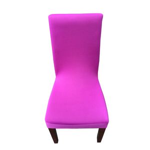 DHL Housse de chaise élastique couleur unie Banquet d'hôtel housse de chaise de bureau pliante Tissu Spandex confortable et respirant Facilité d'installation