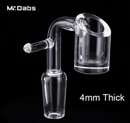 DHL Electric Quartz Nail Domeless Quartz Banger Enail 4mm d'épaisseur ajustement 20mm bobine chauffage club E banger électrique clou dab plates-formes pétrolières8141714