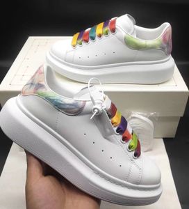 DHL gratis verzending mode ontwerper schoenen sneaker mannen vrouwen met fluwelen wit lederen platform vintage bont terug causale schoen met doos