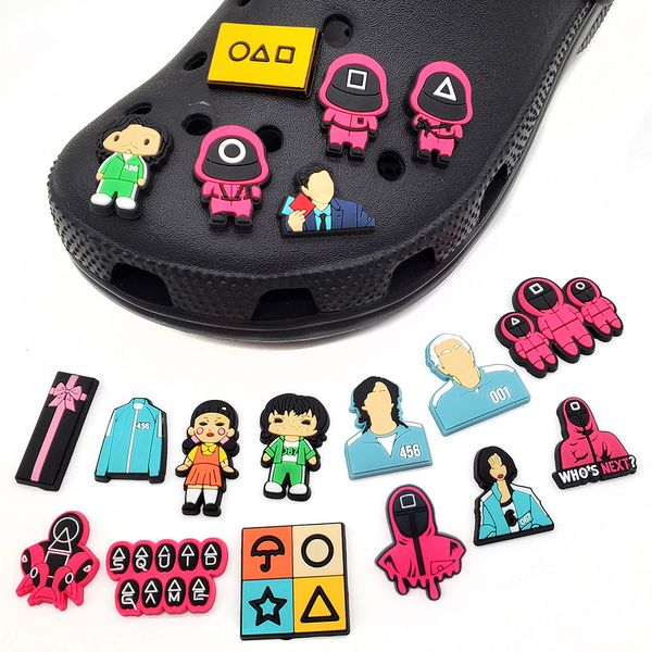 DHL Fast Air Gros Jour de Pâques Mignon Pvc Dessin Animé Croc Charms Chaussure Fleur Décoration Boucle Accessoires Clog Pins Charm Boutons En Stock 046