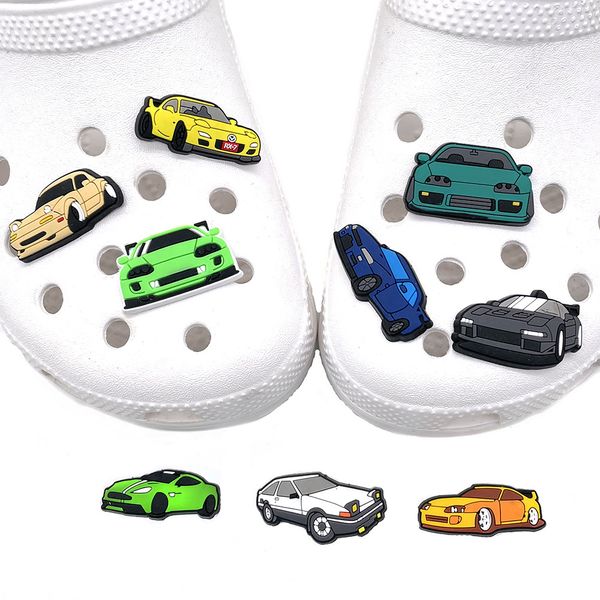 DHL Fast Air Gros Jour de Pâques Mignon Pvc Dessin Animé Croc Charms Chaussure Fleur Décoration Boucle Accessoires Clog Pins Charm Boutons En Stock 034