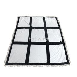 DHL Snelle sublimatiepaneeldeken Witte lege dekens voor tapijt Vierkante dekens voor het sublimeren van thermisch transfertapijt