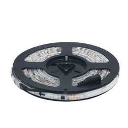 DHL FEDEX 50M Waterdichte IP65 WS2811 5050RGB Droomkleur Auto Veranderende Kleur 30LED / M DC12V Flexibele Strip Wit PCB