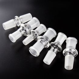 Paladin886 P006 Adaptateur de fumage en verre 14mm / 18mm Style droit Mâle Femelle Drop-down Dab Rigs Pipe Bongs Adaptateur Outil 10 Modèles