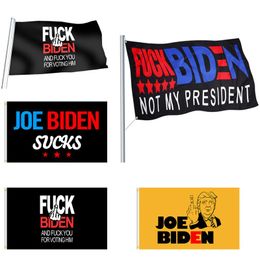 DHL Free 9 Styles Biden Flag 90 * 150cm Biden is niet mijn president Banner Gedrukte Biden Harris Polyester Flag Banner