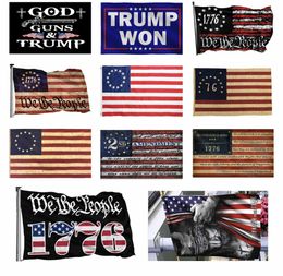 DHL Free American Flag-Faith Over Fear God Jesus 3x5FT Vlaggen 100D Polyester Banners Indoor Outdoor Levendige Kleur Hoge Kwaliteit met Two Messing Grommets 496