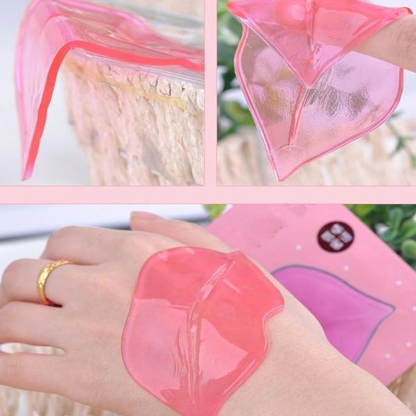 DHL libre BIOAQUA Crystal Collagen Lip Mask Moisture Essence Lip Care Pads Patch Pad Gel para maquillaje