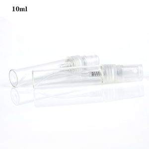 Bouteilles de pulvérisation de brouillard de verre de parfum cosmétique gratuit DHL bouteille d'atomiseur de parfum de 10 ml avec capuchon de pulvérisateur à pompe en Promotion