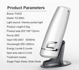 DHL gratis Fasiz 3in1 Photoepilator IPL Depilator Mujer Electricepilator Depilación permanente sin dolor Depiladora láser