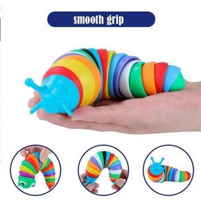 DHL GRATUIT Hotsale Creative Articulé Slug Fidget Jouet 3D Éducatif Coloré Soulagement Du Stress Cadeau Jouets Pour Enfants jouet chenille B0608z14