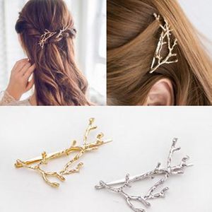 DHL gratuit legant branche d'arbre en métal épingles à cheveux pinces à cheveux pour femmes barrettes femme chapeaux alliage cheveux accessoires pince à cheveux