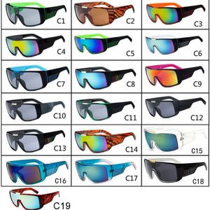 Lunettes de soleil à monture carrée pour hommes et femmes Lunettes de soleil de cyclisme cool en une seule pièce en Australie et aux États-Unis UV400 Lunettes de couleur éblouissantes Lunettes de sport de plein air