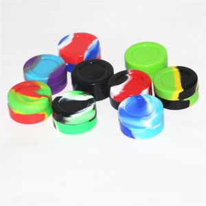 DHL Free Silicone Container Jar Boîtes de concentré de cire 22ML 7ML 5ML 3ML Conteneurs de cire Silicon Jars Dab Nonsolid Color