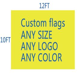 DHL FRSHPPing Football TeamClub Flag personnalisé Make 10x12 Ft Digital Print 100D Polyester Pongee personnalisé Flag6743959