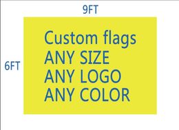 DHL FRSHPPing Football TeamClub Flag personnalisé Make 6x9 Ft Digital Print 100D Polyester Pongee personnalisé Flag4043067