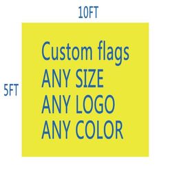 DHL FRSHPPing Football TeamClub Flag personnalisé Make 10x5 Ft Digital Imprime 100d Polyester Pongee Custom Flag3864637