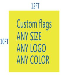 DHL frshpping Football teamclub drapeau personnalisé faire 10x12 pieds impression numérique 100D polyester pongé personnalisé flag8293738