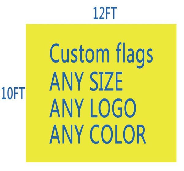 DHL FRSHPPing Football TeamClub Flag personnalisé Make 10x12 Ft Digital Print 100D Polyester Pongee personnalisé Flag6743959