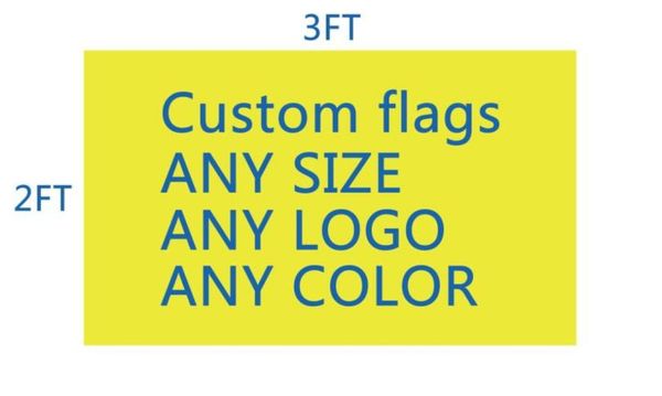 DHL FRSHPPing Football TeamClub Flag personnalisé Make 2ft3ft Digital Print 100D Polyester Pongee Flag personnalisé Personnalisez 7952127