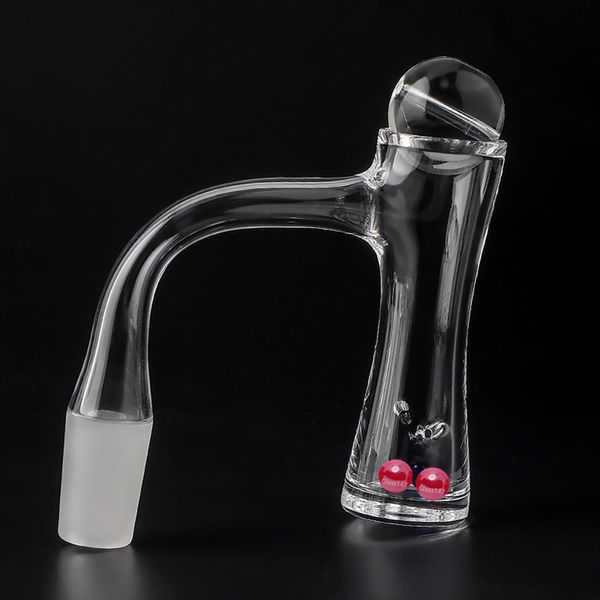 Auto Spinner Quartz Banger Capuchon en verre Ruby Soudure complète Bord biseauté Clou sans couture pour eau Bong Dab Rig Narguilé Brûleur à mazout pour magasin de tabac