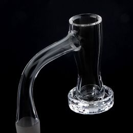 DHL Full Weld Terp Slurper Fumer Quartz Banger avec Diamant / Fond Facetté OD22mm Bord Biseauté Ongles Sans Soudure pour Verre Eau Bongs Dab Rigs