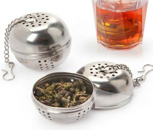 DHL véritable boules aromatisées en acier inoxydable utilitaires sacs filtrants boules de thé gadgets de cuisine passoires passoires passoire à thé b3169923