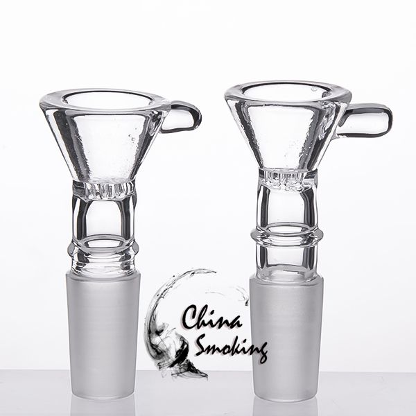 DHL Bol En Verre Dia 25 MM Clair 10mm 14mm 18mm mâle femelle Porte-Herbe En Verre Slide Fumée Accessoire Pour Glass Bong