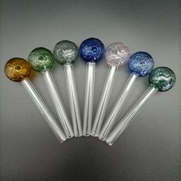 DHL Glass Oil Burner Pipe Ball OD 30mm Voetbalontwerp Dikke Pyrex Nagel Rookpijpen Waterhandgreep Tube
